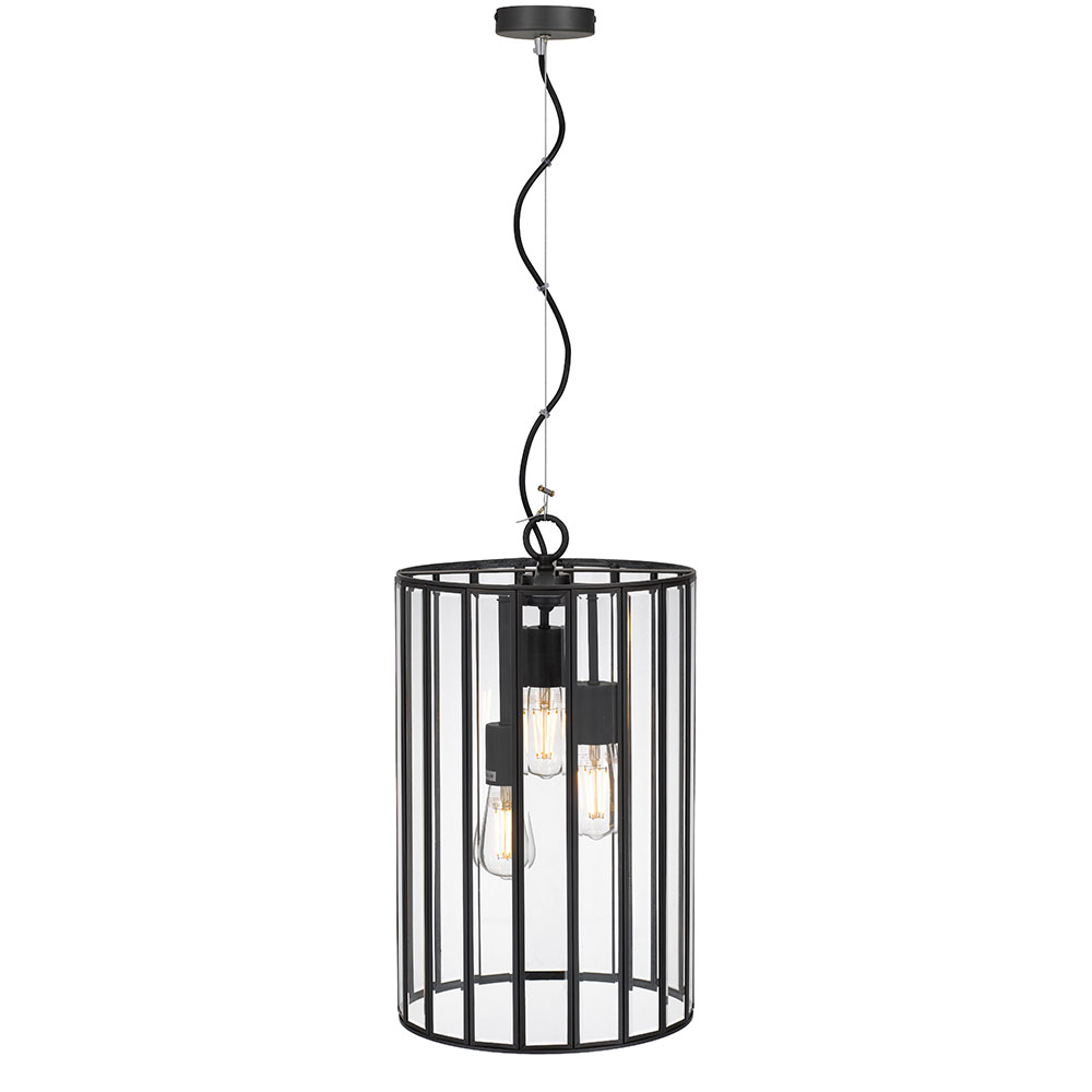 Telbix Pratt Black Pendant light Pratt PE30 (2)