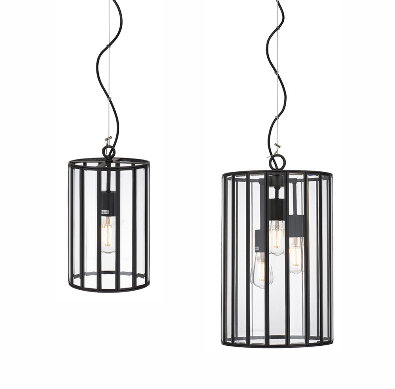 Telbix Pratt Black Pendant light Pratt PE20 & Pratt PE30