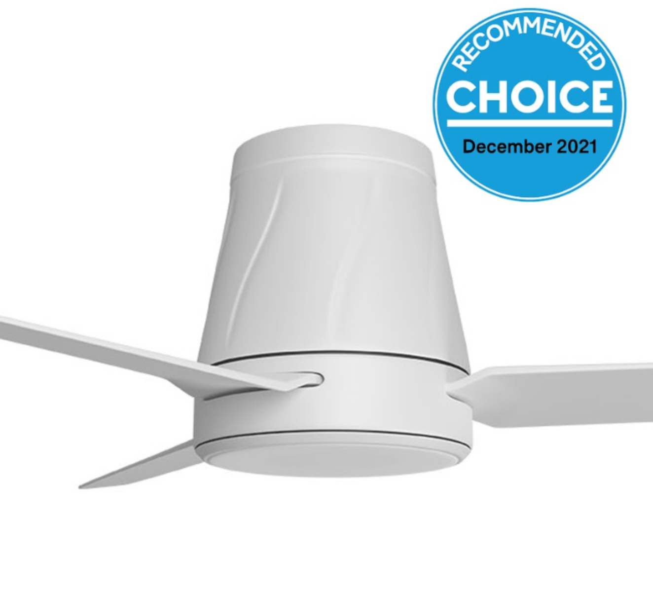 Calibo Fans Profile 50" DC Ceiling Fan White - No Light Close Up