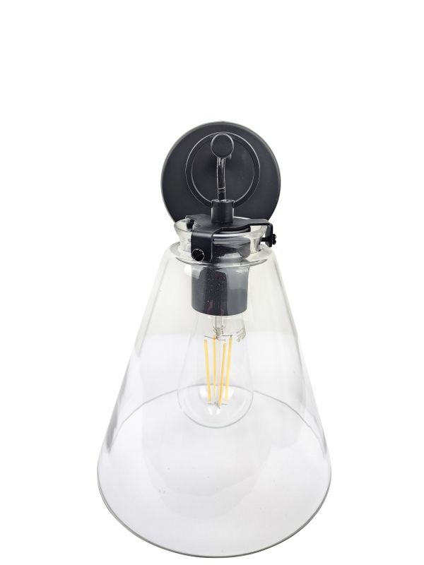 Ailia Imports - Quest 1lt Wall Light - Matt Black 2