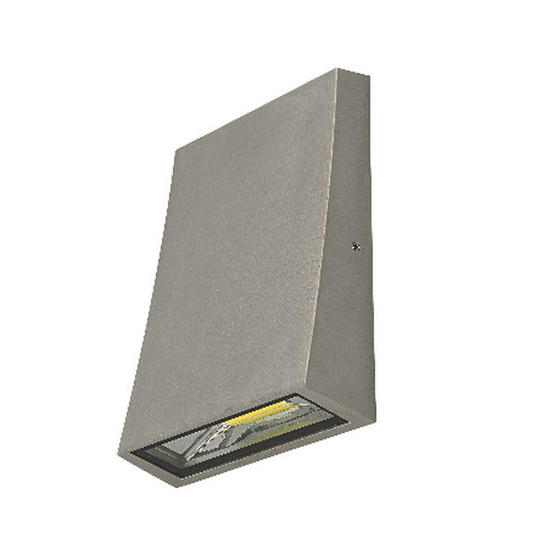 Radius 6watt Down LED Wall Light - Aluminium
