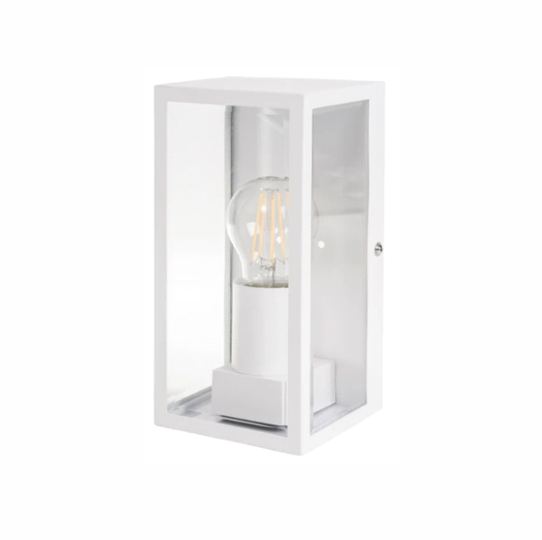 Ailia Imports Ridgewood White 1LT Exterior Wall Light