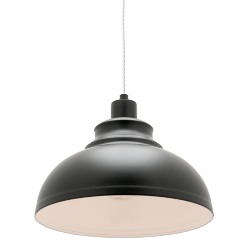 Risto 1 Light Black Pendant - Cougar