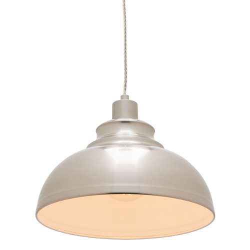 Risto 1 Light Satin Chrome Pendant - Cougar