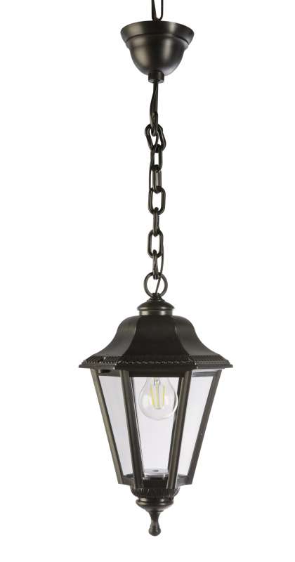 Roman Coach Light Pendant - Black