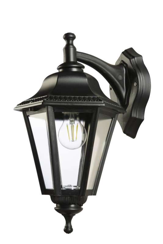 Roman Poly Carbonate Black Coach Light