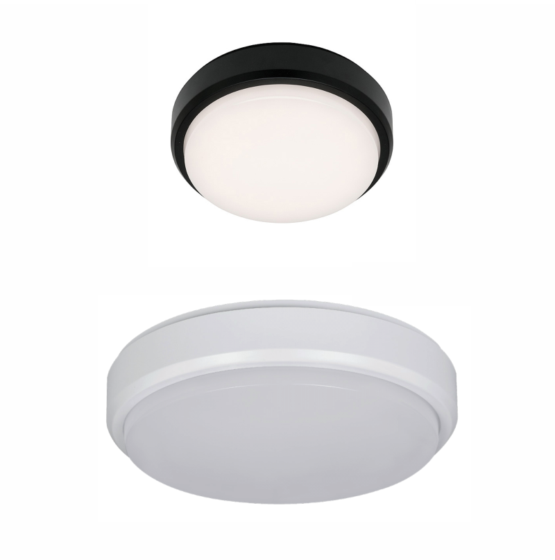 Martec Cove Round Black / White Bunker Light