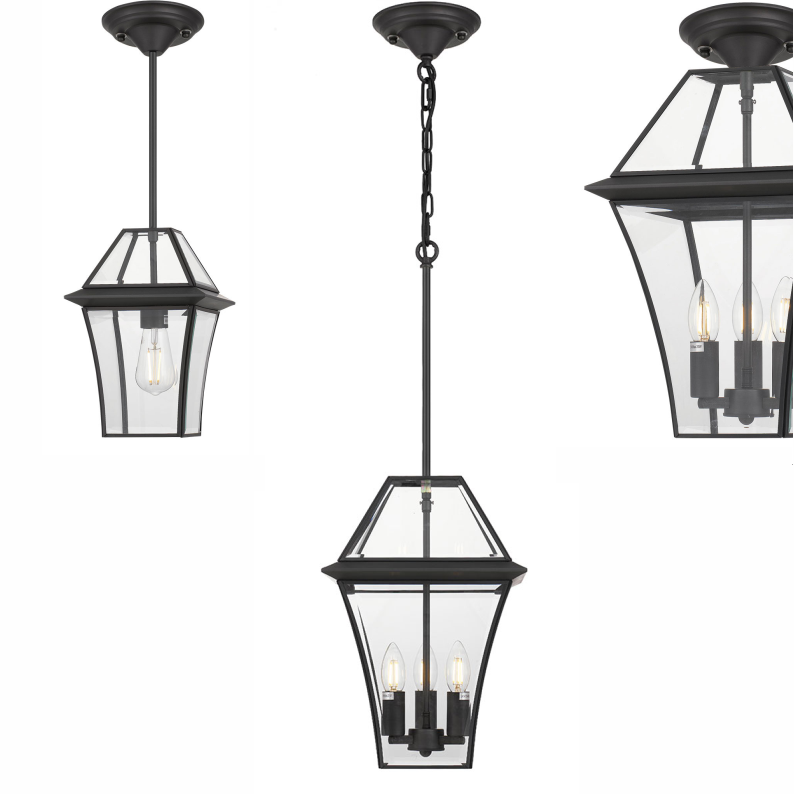 Telbix Rye Black Coach Pendant - group