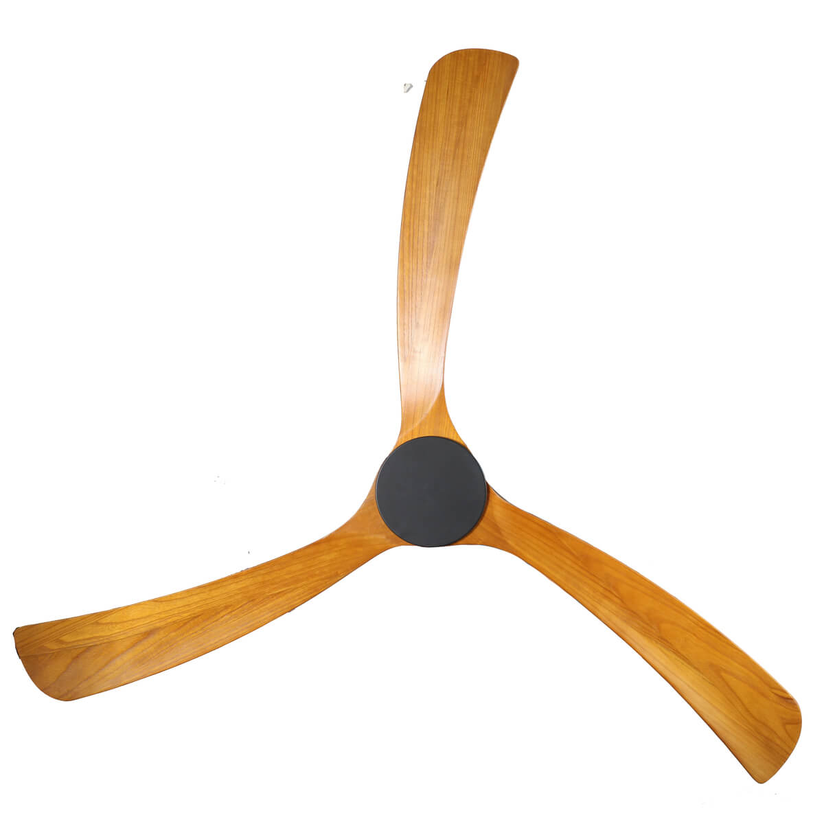 Fanco Sanctuary 70inch Black Ceiling Fan with Teak Blades Base