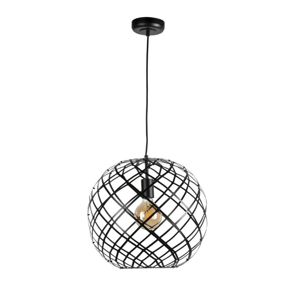 Sansiro matte black round pendant lights - 5 sizes available