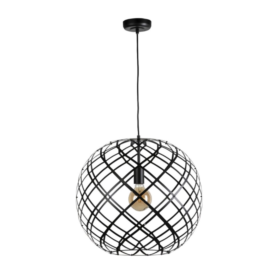 Sansiro matte black round pendant lights - 5 sizes available
