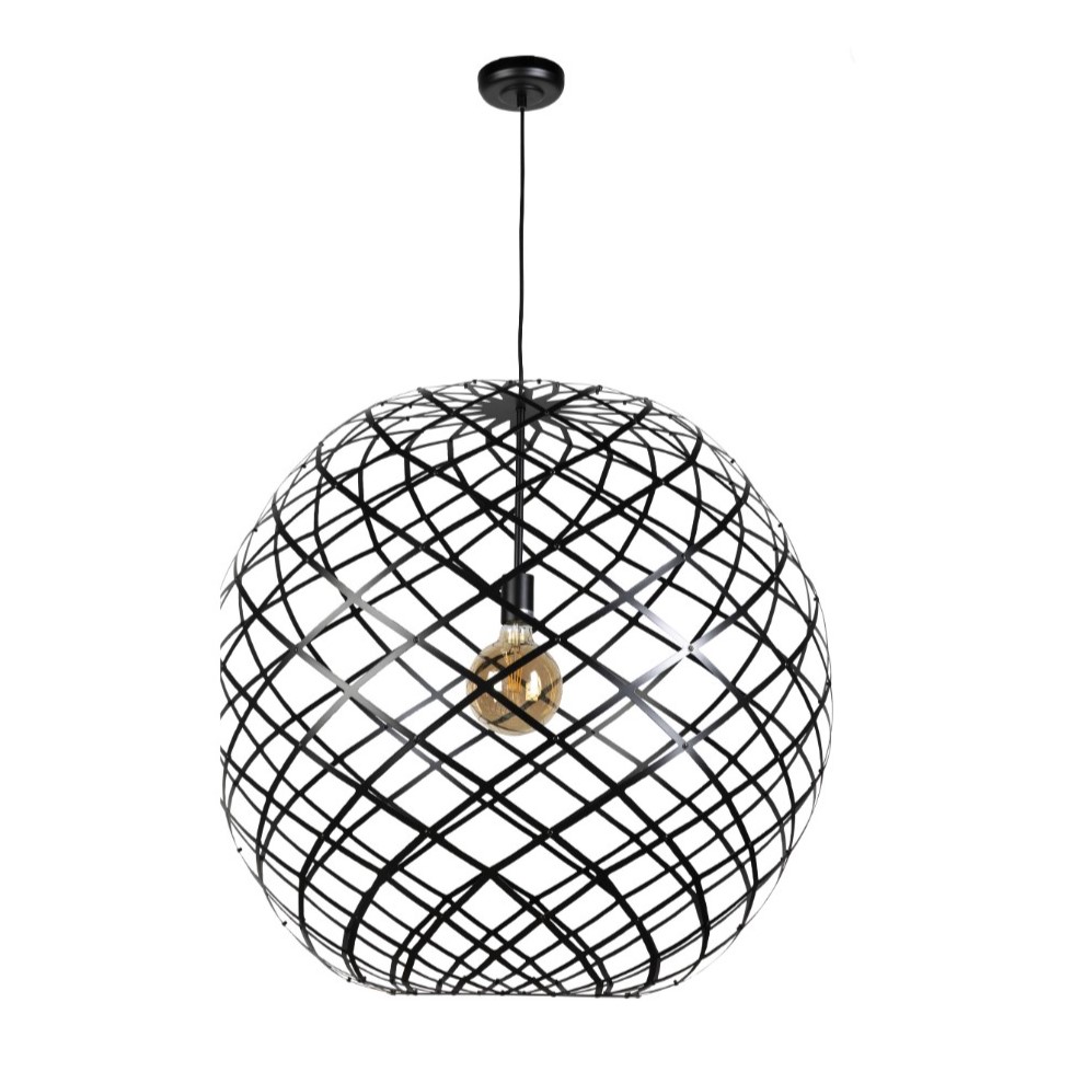 Sansiro matte black round pendant lights - 5 sizes available