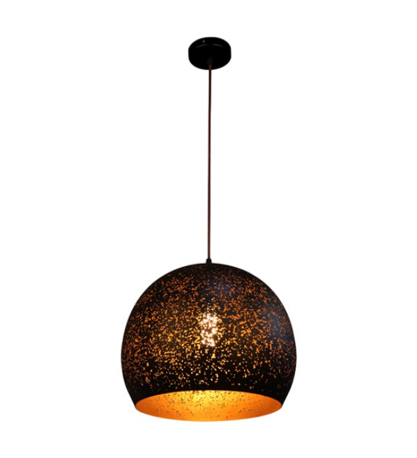 Celeste Black & Gold Dome pendant