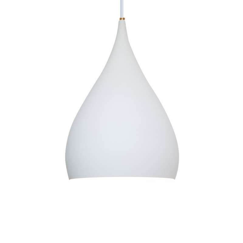 Ailia Imports Shelley Metal Pendant White