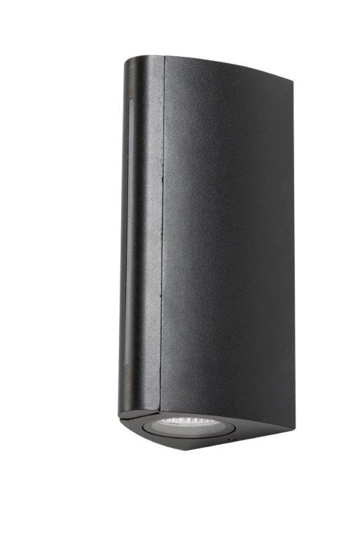 Fiorentino Lighting Shine-2BK Black Exterior Wall Light