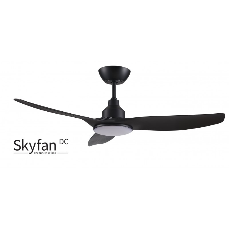 Ventair Skyfan DC Black with LED Light Ceiling Fan