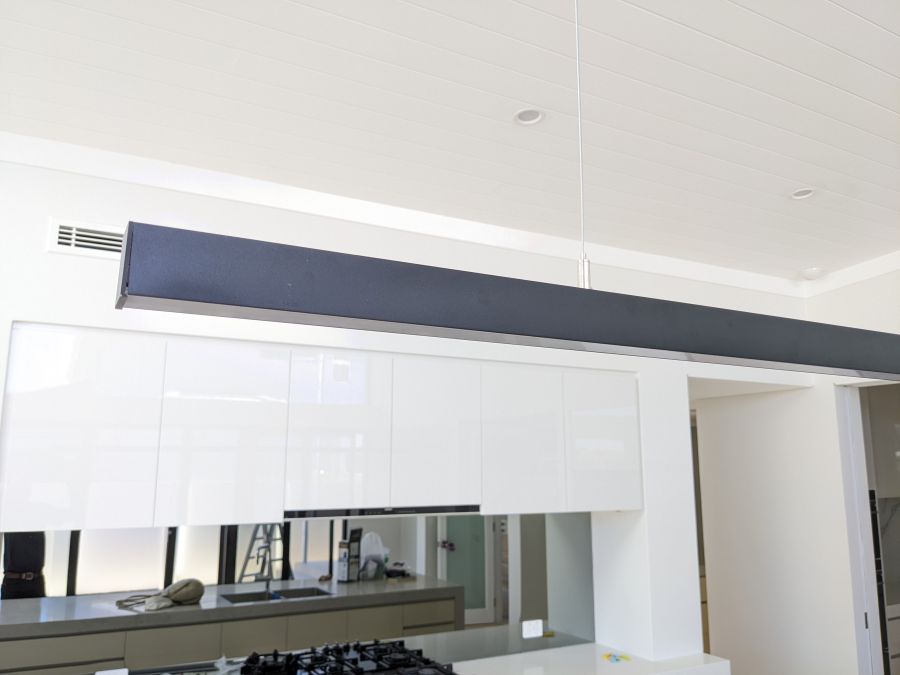 Ailia Sleek 35x37 1.8m Long Linear LED Pendant Light - lifestyle 2