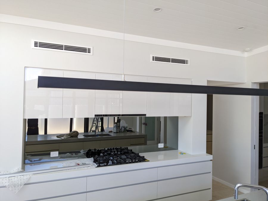 Ailia Sleek 35x37 1.8m Long Linear LED Pendant Light - lifestyle 1