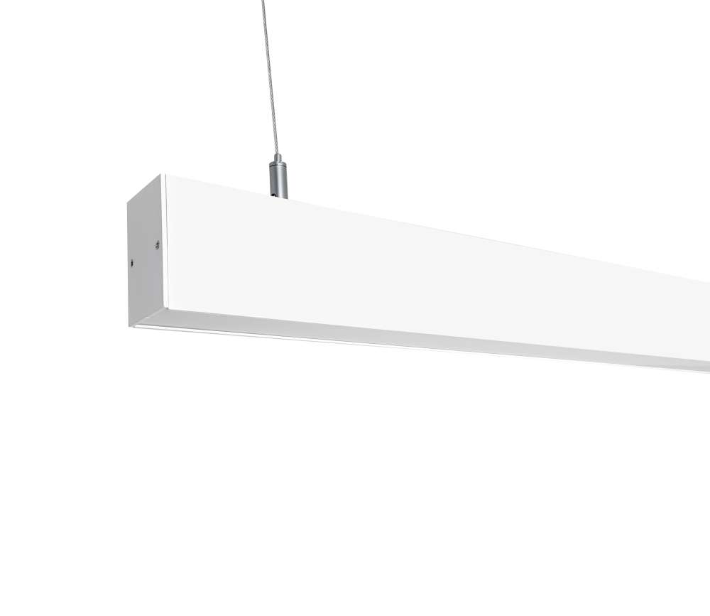 Slender White Linear LED pendant Light