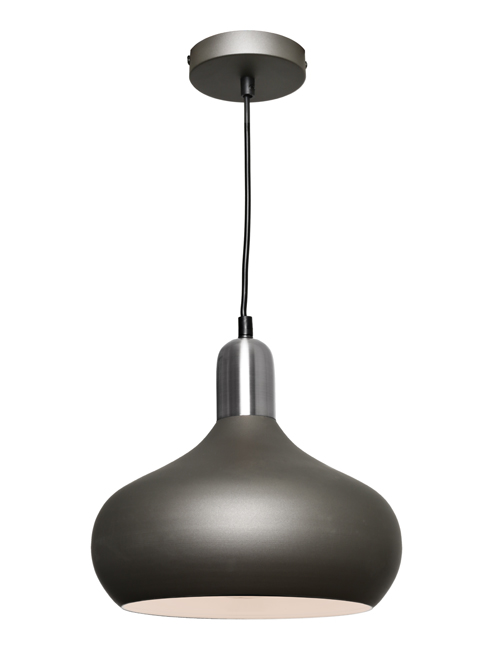 Cougar Lighting Sloan 1LT Pendant Charcoal/Satin Chrome