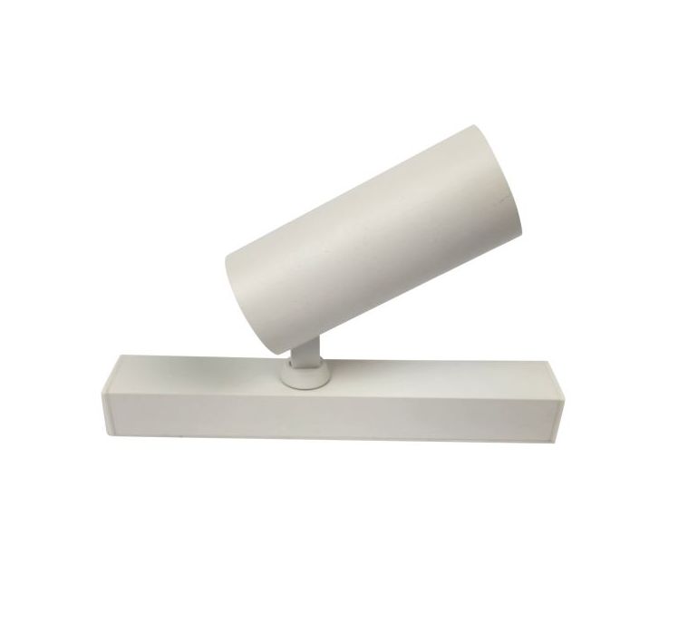Magnetic Track Spot 35 Single adjustable spotlight head - White side
