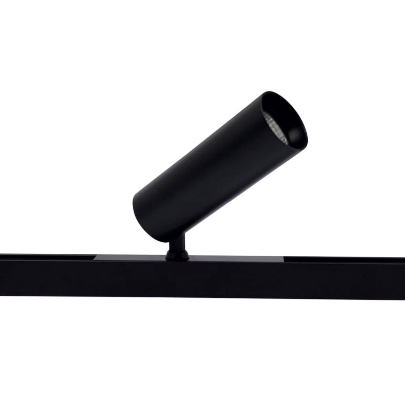 Magnetic Track Spot 50 Single adjustable spotlight head - Black in track