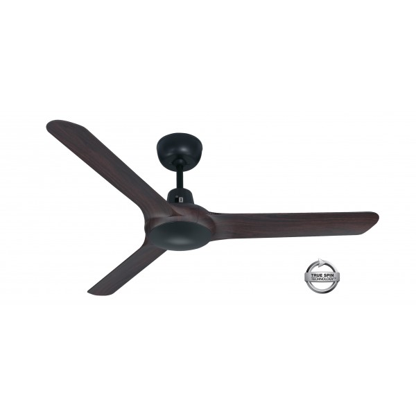 Spyda 50inch Ceiling Fan - Black / Walnut