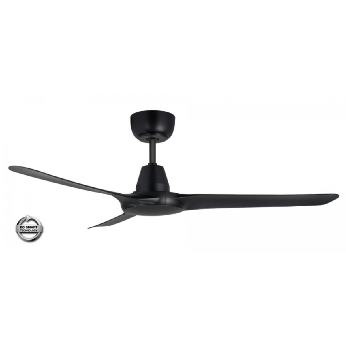Ventair Spyda EC 50" Black Ceiling Fan - No Light