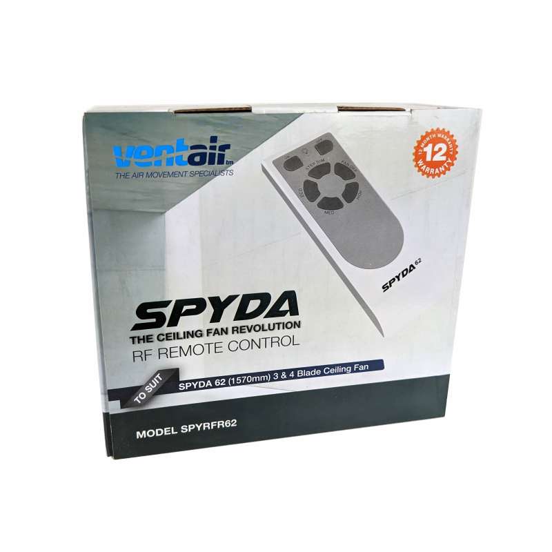 Ventair - Spyda 62in Ceiling Fan remote control
