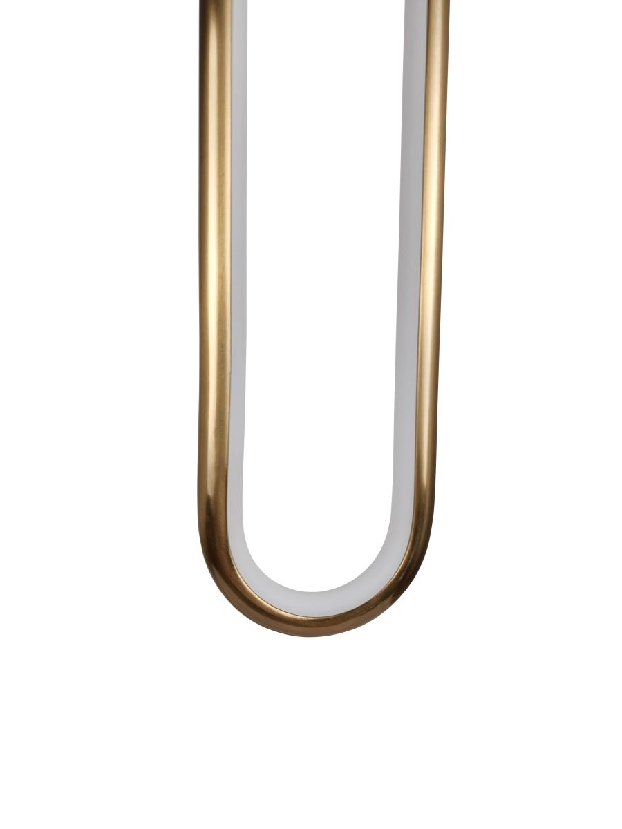 Ailia Imports Stile 18w LED Pendant Light - Brushed Brass Closeup