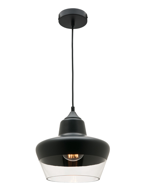 Stout 1 Light Black Pendant - Cougar