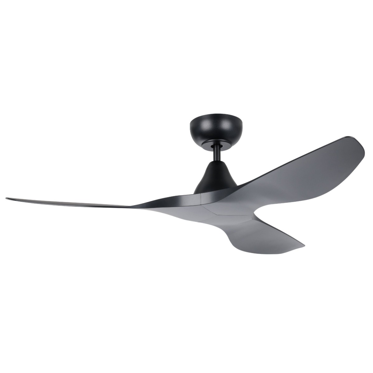 Eglo Surf DC Ceiling Fan - Black 48in & 52in (No Light)