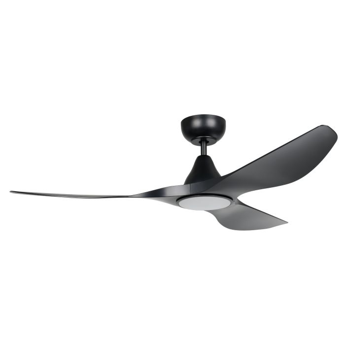 Eglo Lighting Surf DC Ceiling Fan with LED Light Kit - 52inch Black with Light