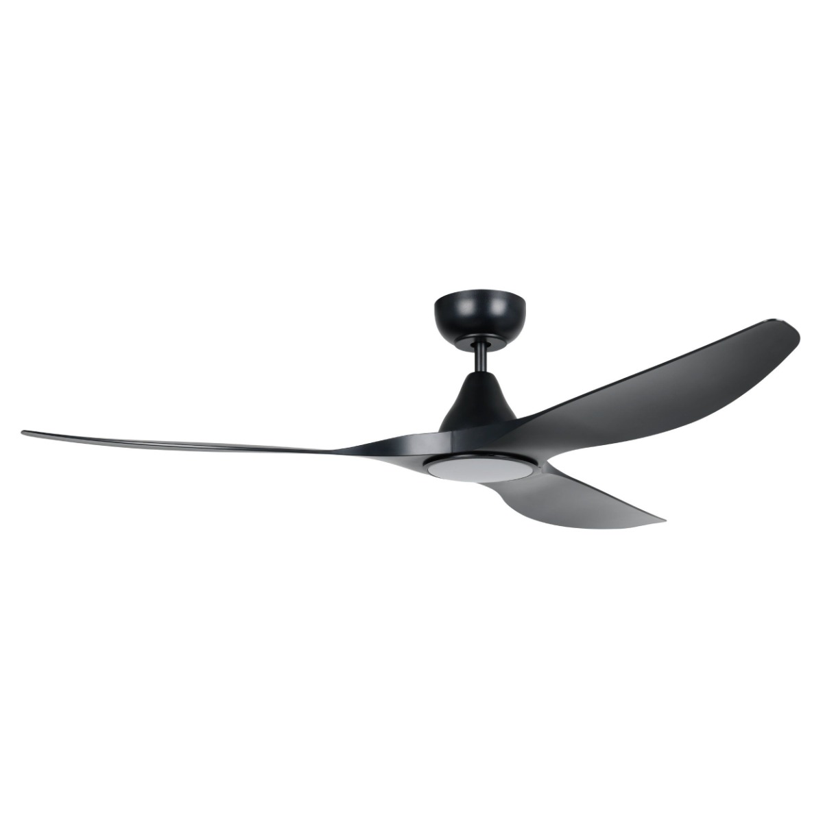 Eglo Lighting Surf DC Ceiling Fan with LED Light Kit - 60inch Black with Light