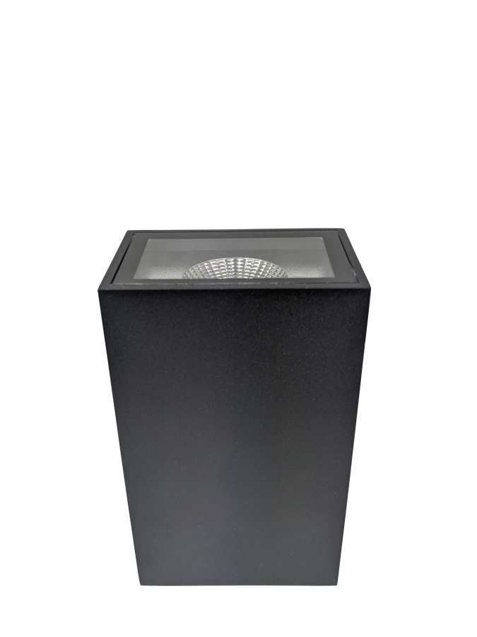 Ailia Imports Tidas Up / Down LED Wall Light - Black  - front 