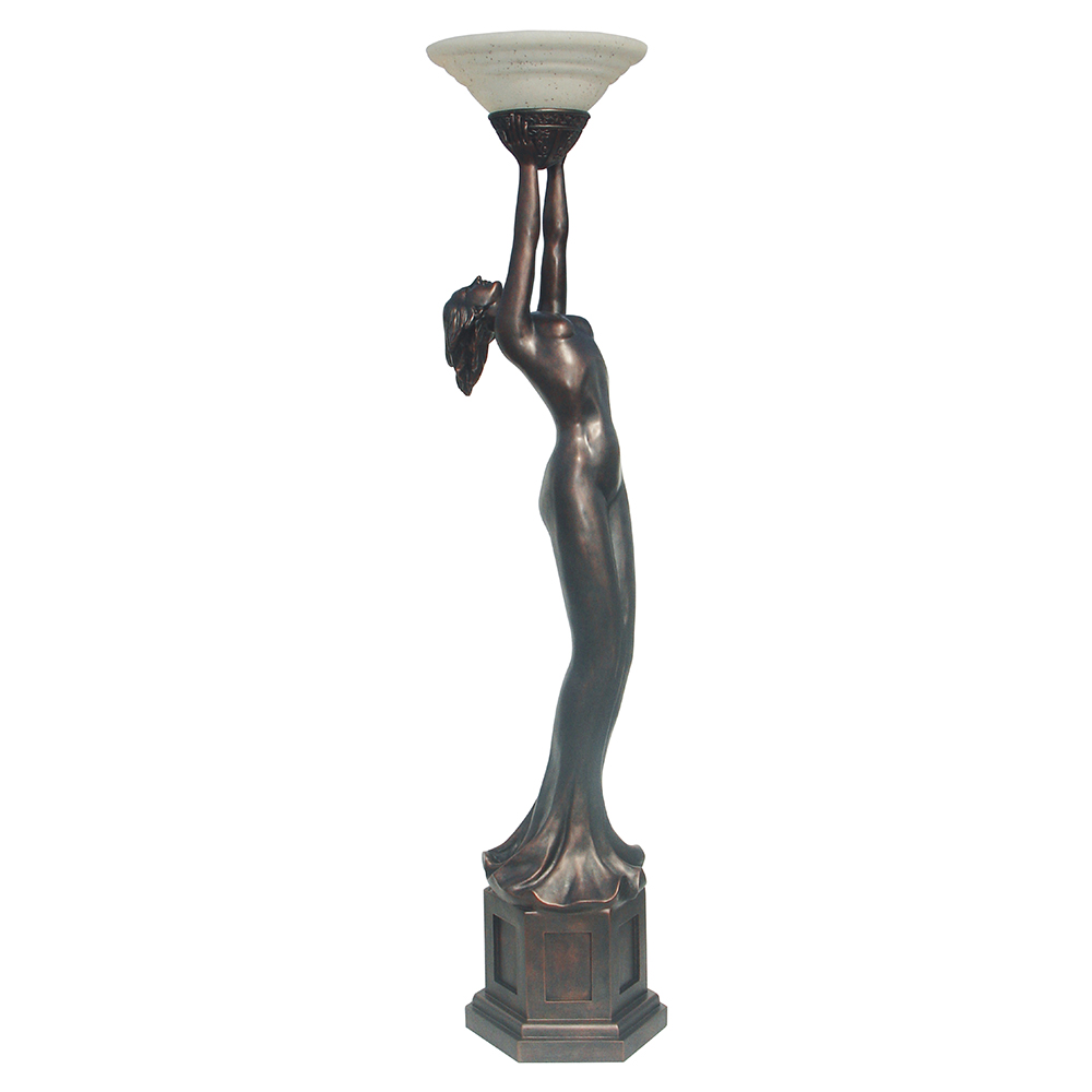 G&G Brothers Art Deco Lady Uplighter Floor Lamp TL-0960