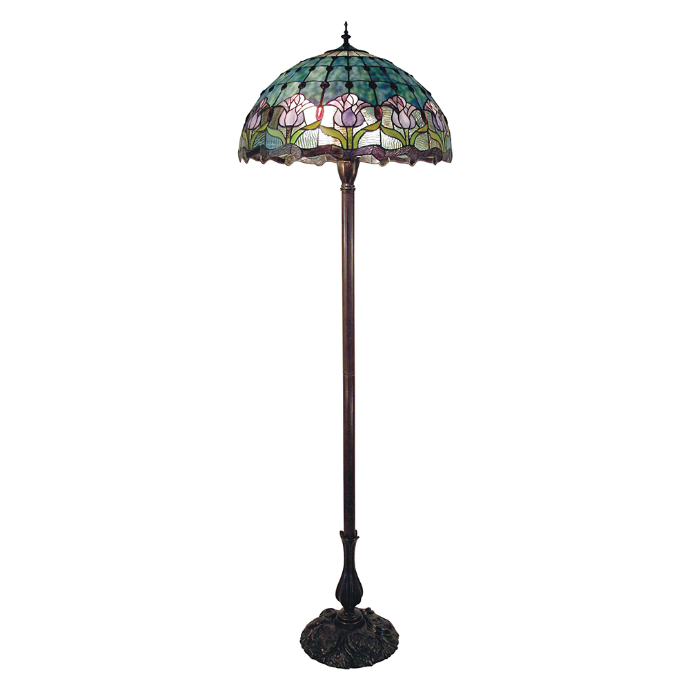 G&G Brothers TL20235A/KG Mauve 20inch Tulip Floor Lamp