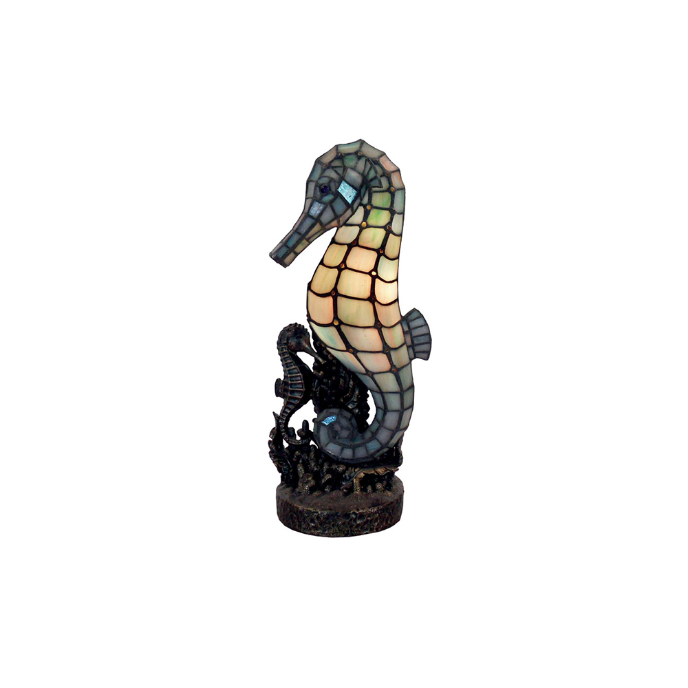G&G Brothers TL-N14623 Seahorse Tiffany Table Lamp
