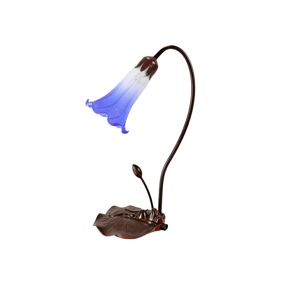 G&G Brothers TLA1-002WB White/Blue Lily lamp
