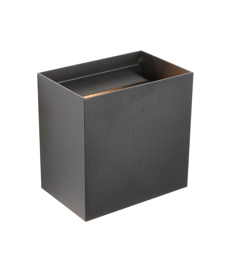 Toca Square LED Wall Light Black