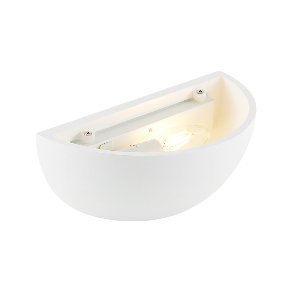 Telbix Lighting Kimble White Ceramic Wall Light 