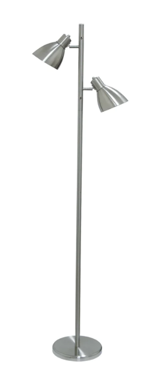 Telbix Lighting Torres 2LT Floor Lamp Chrome
