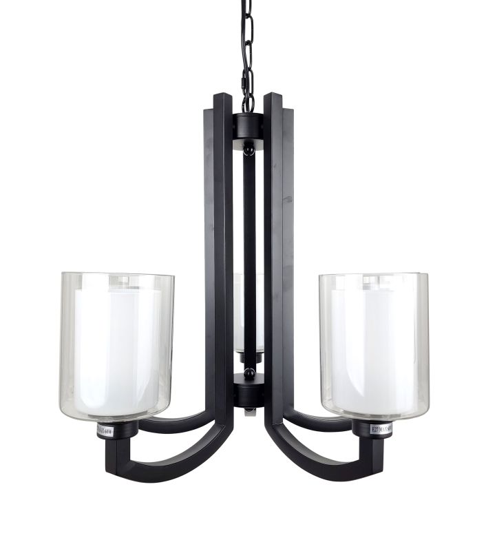 Ailia Imports Totten 5 Light Black Pendant Light 2