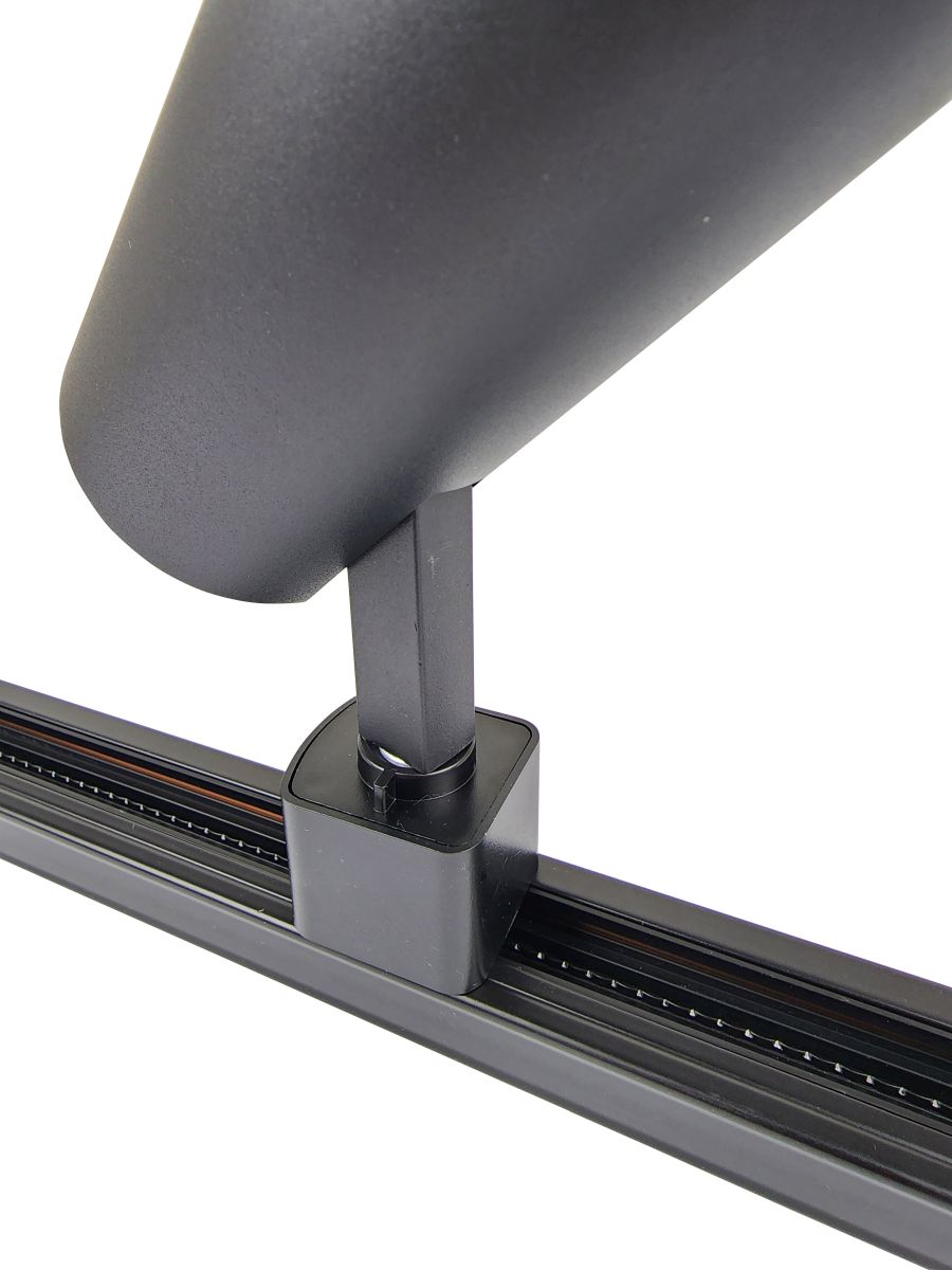 Ailia Imports Trent 1 Light Black Track Spotlight - adapter