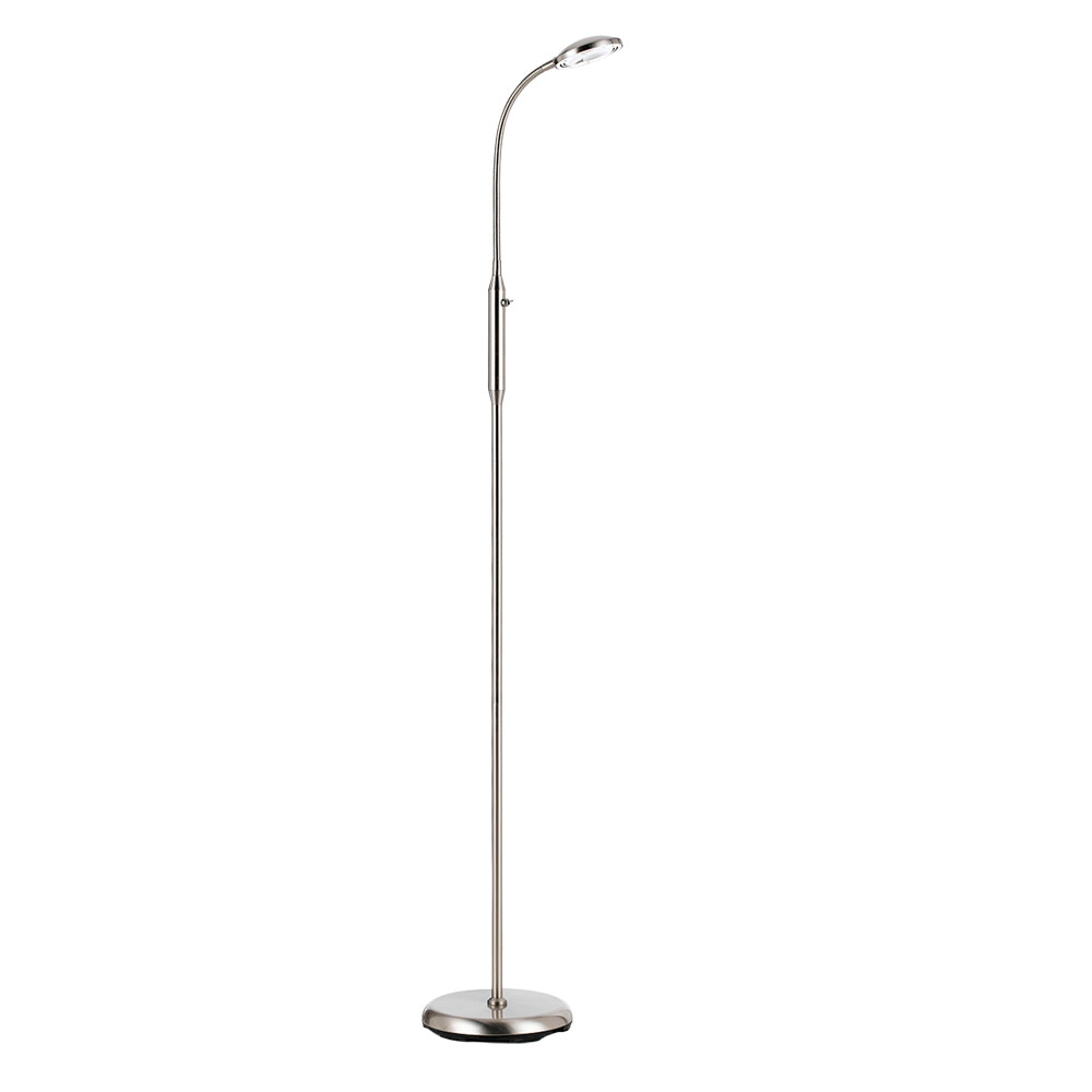 Telbix Tyler Nickel LED Floor Lamp