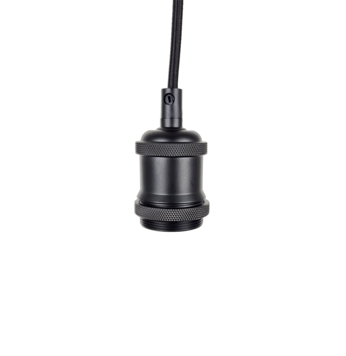 Ailia Imports Matte Black Vintage Cord Set without Globe