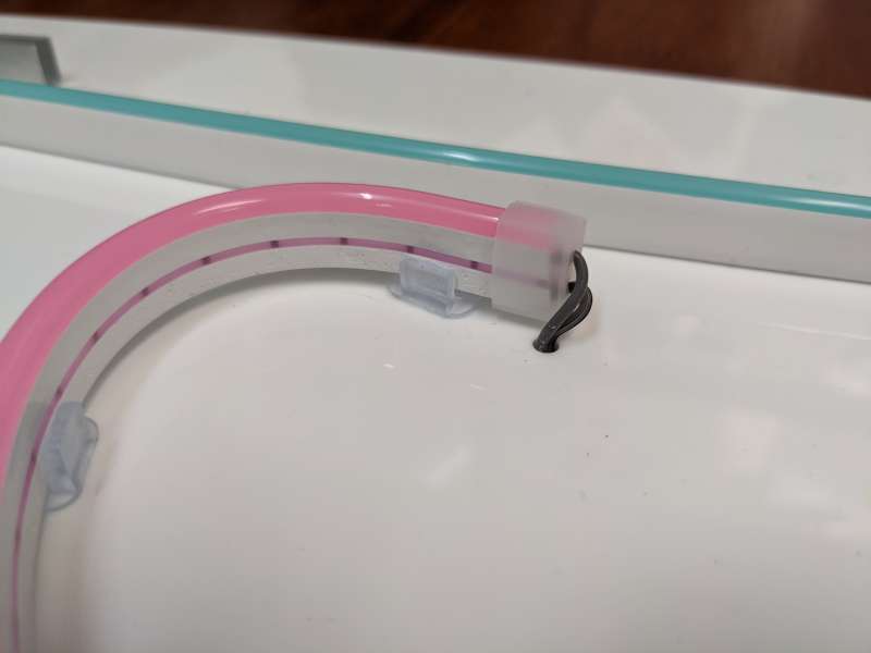 Flexi Neon LED Strip Lighting | Holed end cap for wiring