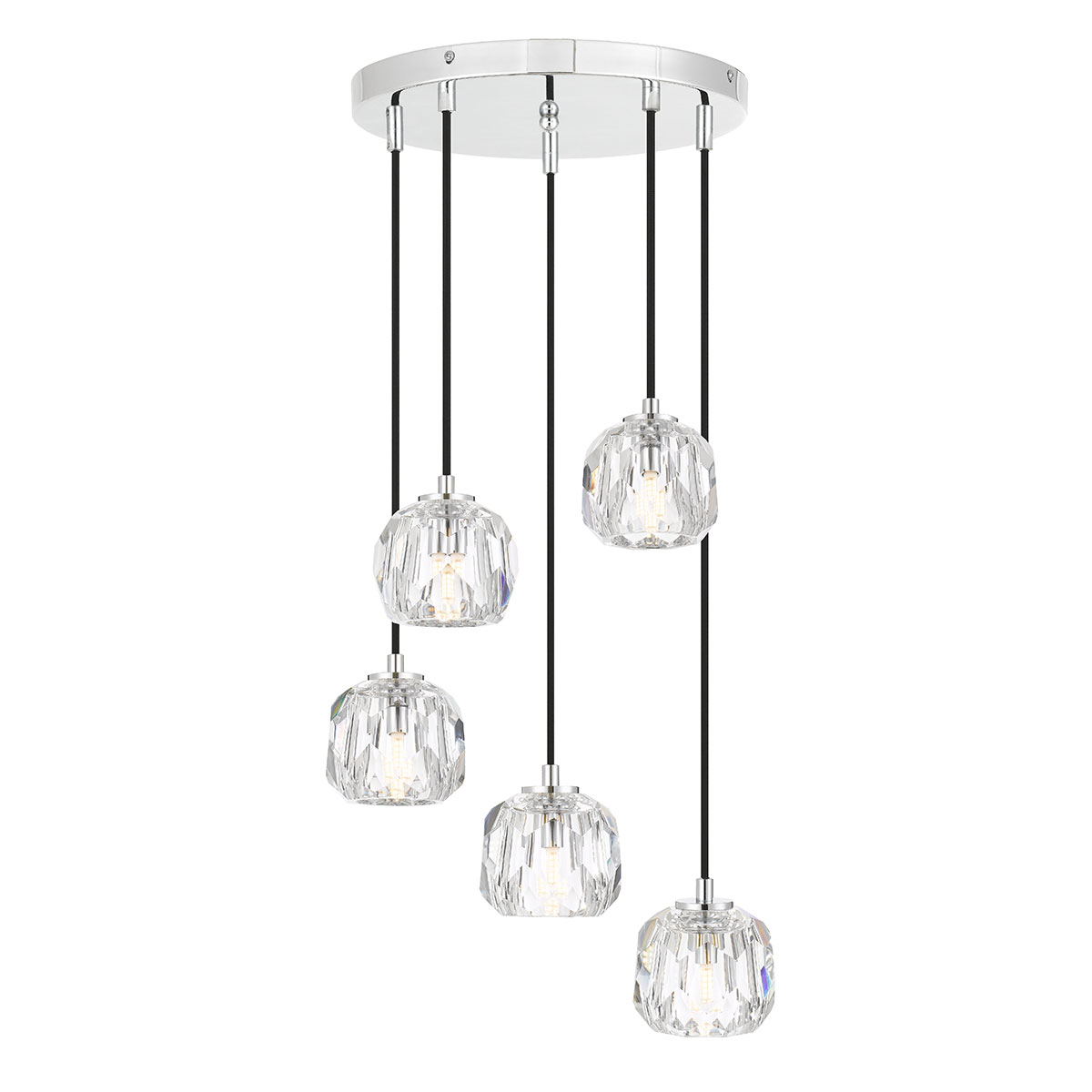 Telbix Lighting Zaha 5LT Chrome Pendant